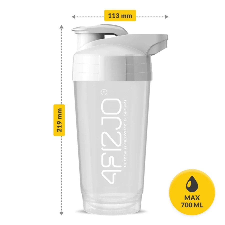 Sportsshaker ULTRA 700 ml – hvit – bilde 7 av 8