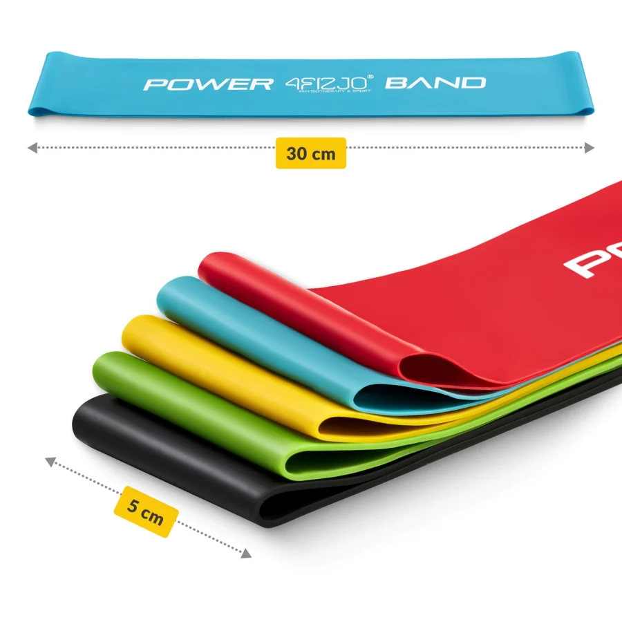 Sett med 5 mini Power Band treningsbånd – bilde 5 av 8