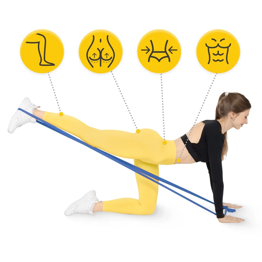FLAT BAND treningsstrikk – sett med 5 nivåer, 2 m – bilde 2 av 8