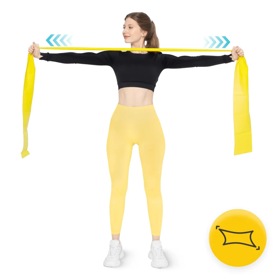FLAT BAND treningsstrikk – sett med 5 nivåer, 2 m – bilde 4 av 8