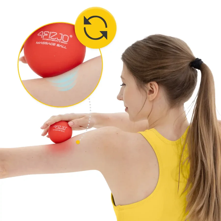 Lacrosse massasjeball 6,25 cm – rød – bilde 6 av 8