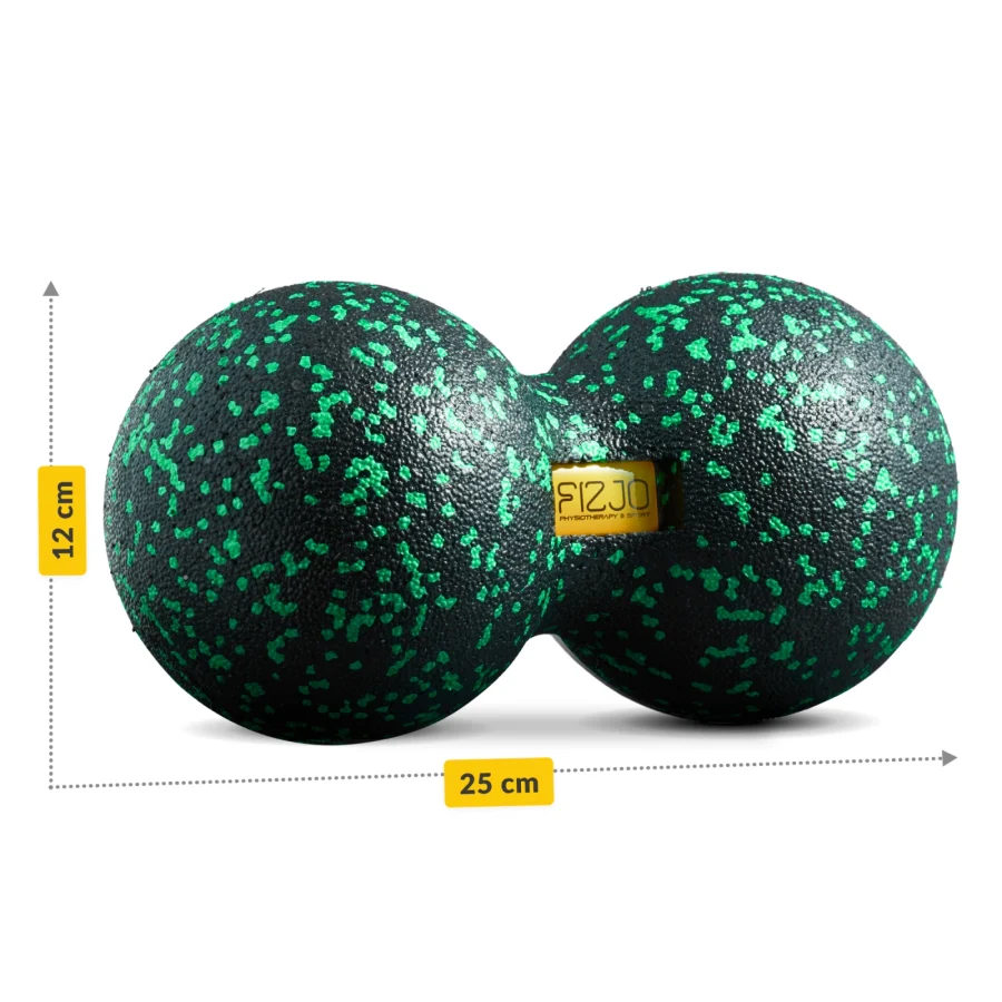 Dobbel EPP massasjeball 12 cm grønn – bilde 4 av 7
