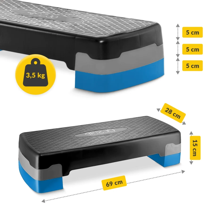 Aerobic stepper standard 2-Trinns blå – bilde 4 av 8