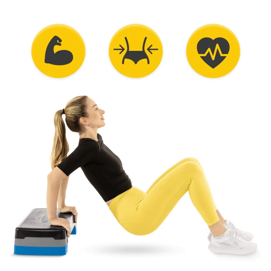 Aerobic stepper standard 2-Trinns blå – bilde 6 av 8