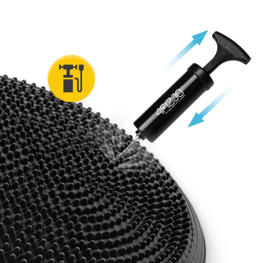 MED+ balansepute 33 cm – svart – bilde 3 av 7