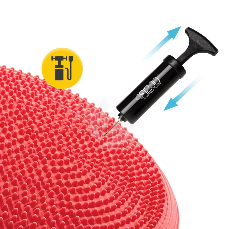 MED+ balansepute 33 cm – rød – bilde 3 av 7