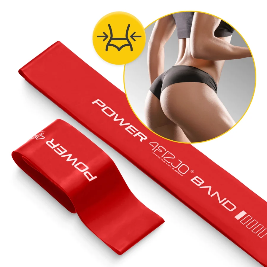Mini Power Band treningsstrikk – 0,4 mm, rød – bilde 6 av 8