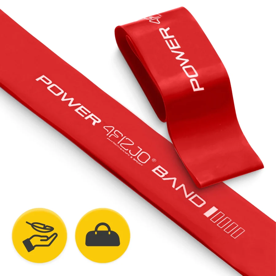 Mini Power Band treningsstrikk – 0,4 mm, rød – bilde 8 av 8