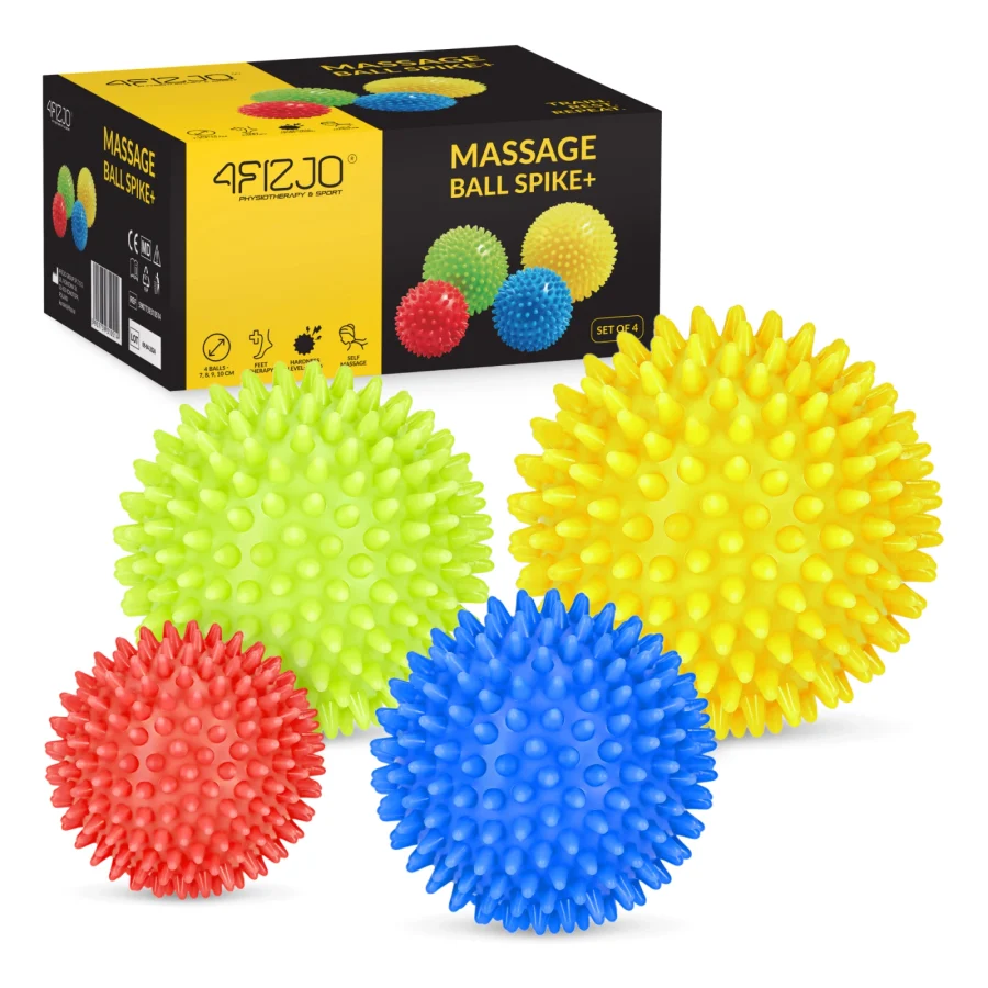 Sensoriske massasjeballer SPIKE+ – sett med 4 størrelser – bilde 1 av 8