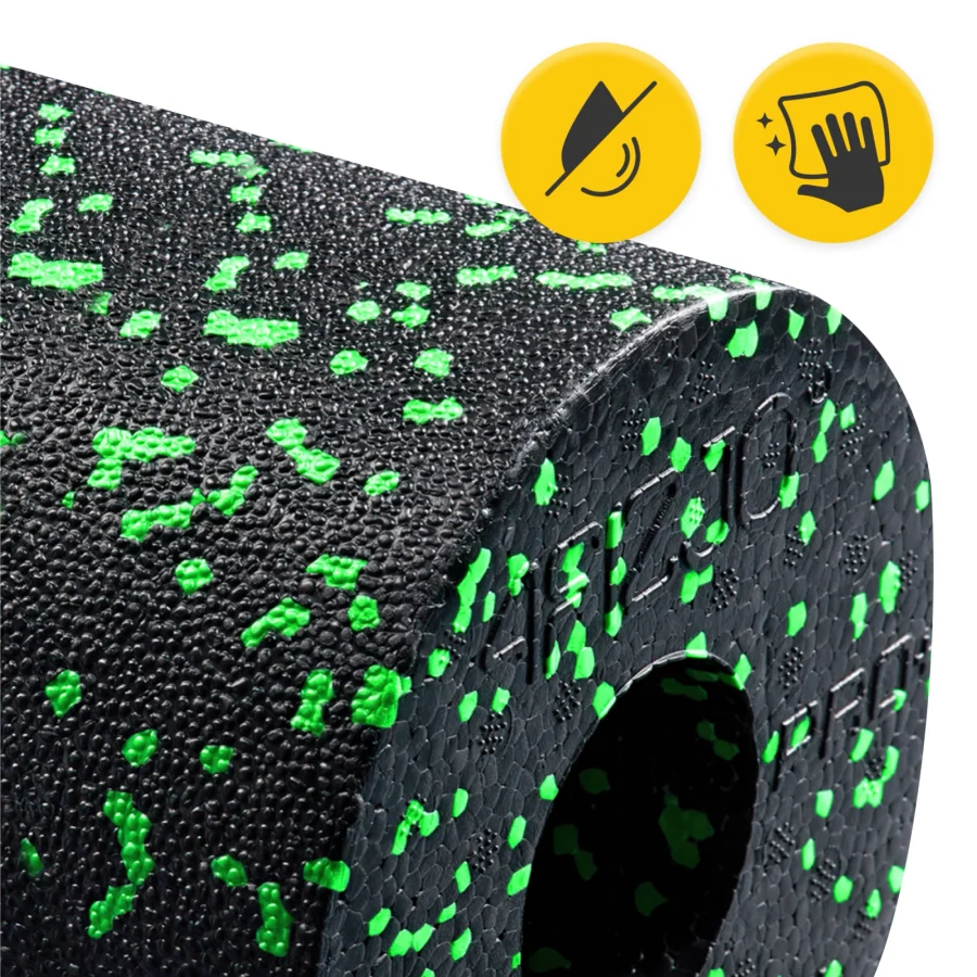 Glatt massasjerulle EPP – 45 × 14,5 cm, grønn – bilde 5 av 8