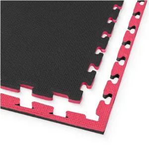 Puzzle Gulvbeskyttelsesmatte Av Skum 100 X 100 Cm Rød
