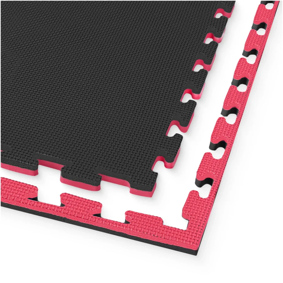 Puzzle gulvbeskyttelsesmatte av skum 100 × 100 cm rød – bilde 1 av 8