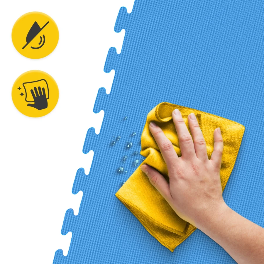 Puzzle gulvbeskyttelsesmatte av skum 100 × 100 cm – bilde 4 av 8