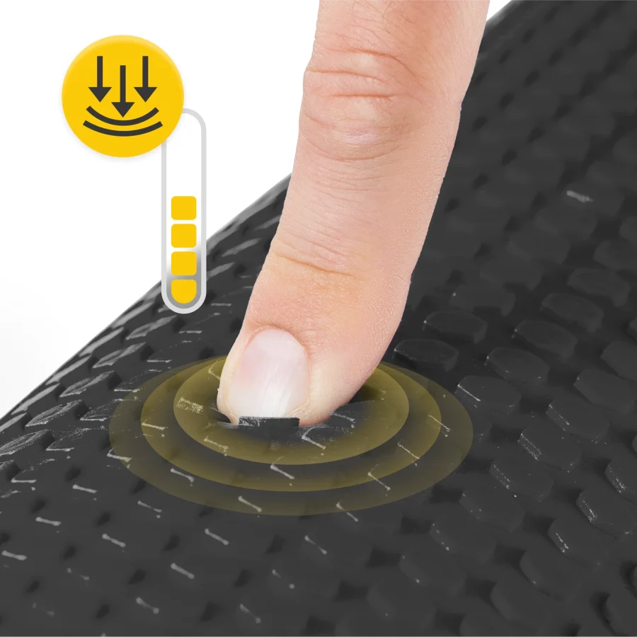 Massasjerulle CARE+ med knotter – 45 × 15 cm, svart – bilde 6 av 8
