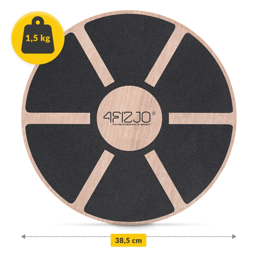 Balansebrett i tre – rund plattform, 38,5 cm – bilde 2 av 7