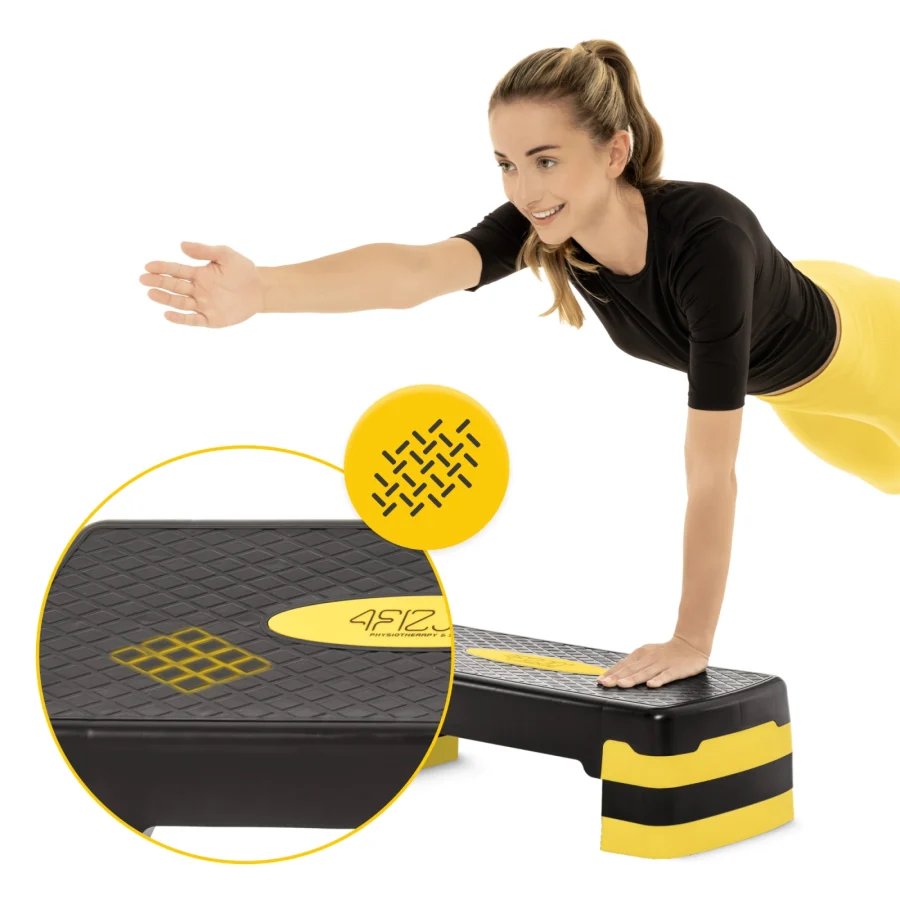 Aerobic stepper standard 3-Trinns gul – bilde 7 av 8