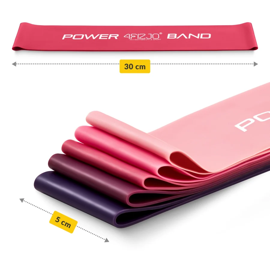 Sett med 5 mini Power Band treningsbånd – bilde 4 av 8