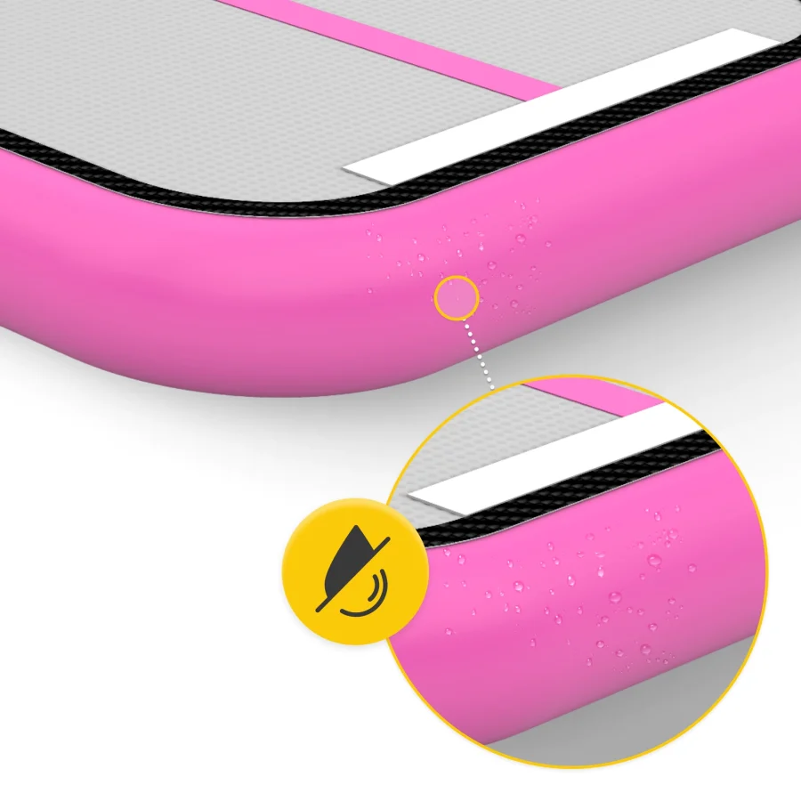 AirTrack AIR MAT – oppblåsbar turnmatte 4 × 1 × 0,15 m, rosa – bilde 3 av 8