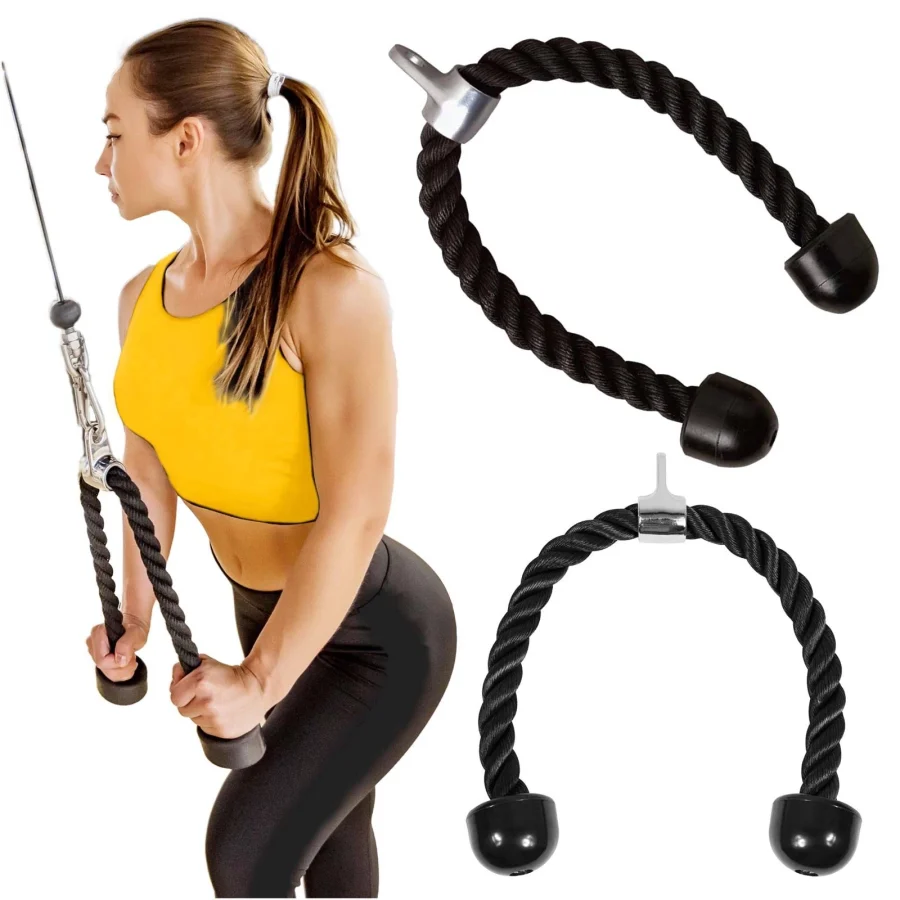 Tricepstau til kabelapparat – 54 cm – bilde 3 av 4