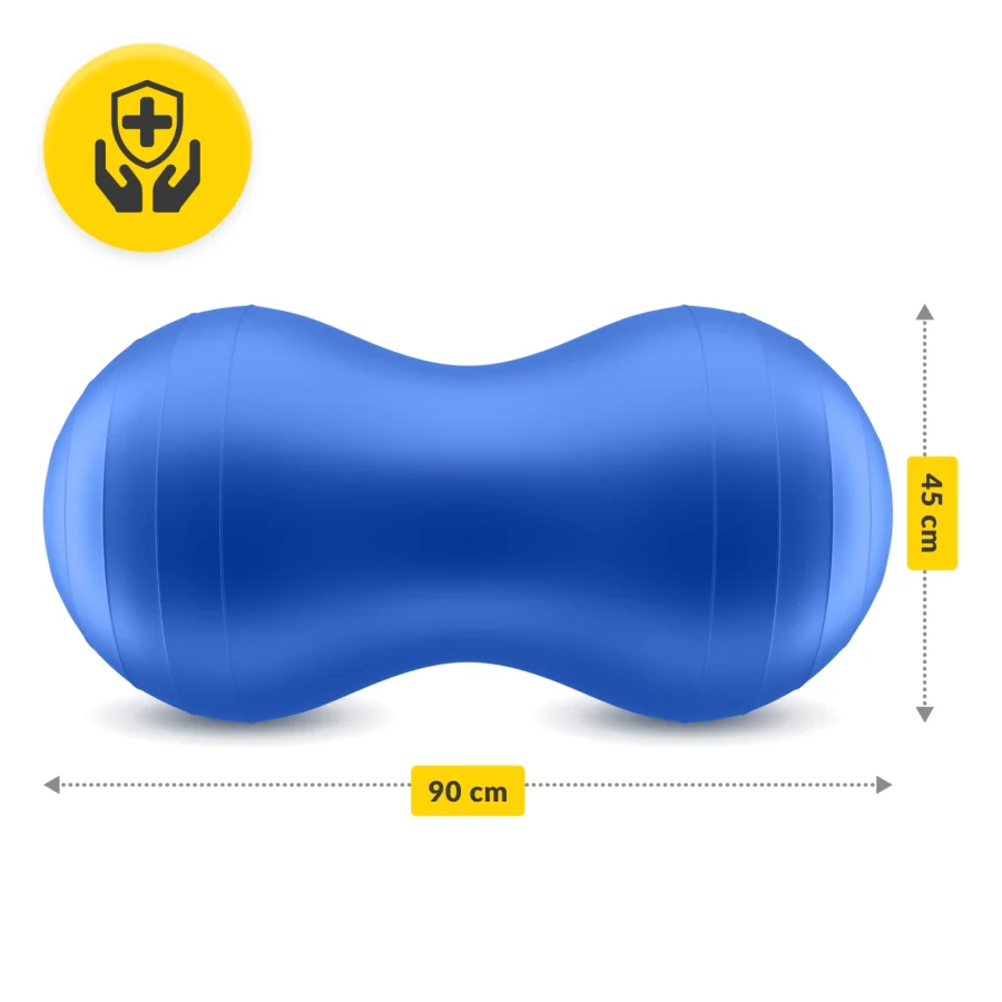 Treningsball Peanut Air ball 45 cm – blå – bilde 3 av 8