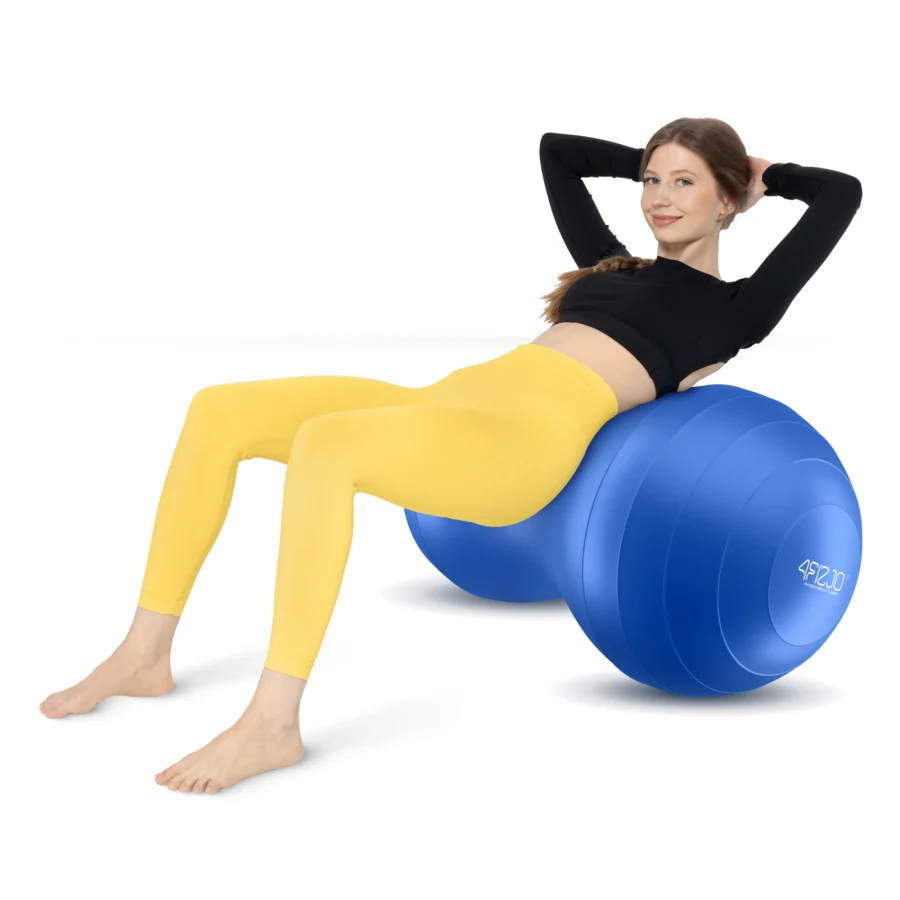 Treningsball Peanut Air ball 45 cm – blå – bilde 4 av 8