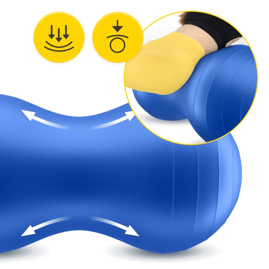Treningsball Peanut Air ball 45 cm – blå – bilde 6 av 8