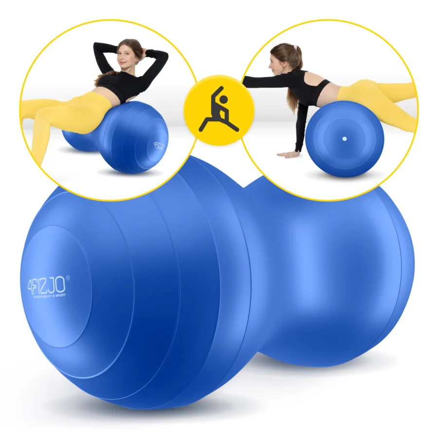 Treningsball Peanut Air ball 45 cm – blå – bilde 7 av 8