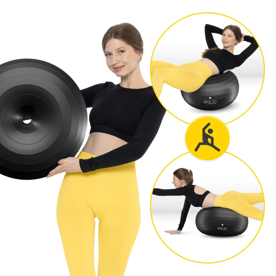 Treningsball Donut Air ball 50 cm – svart – bilde 2 av 8