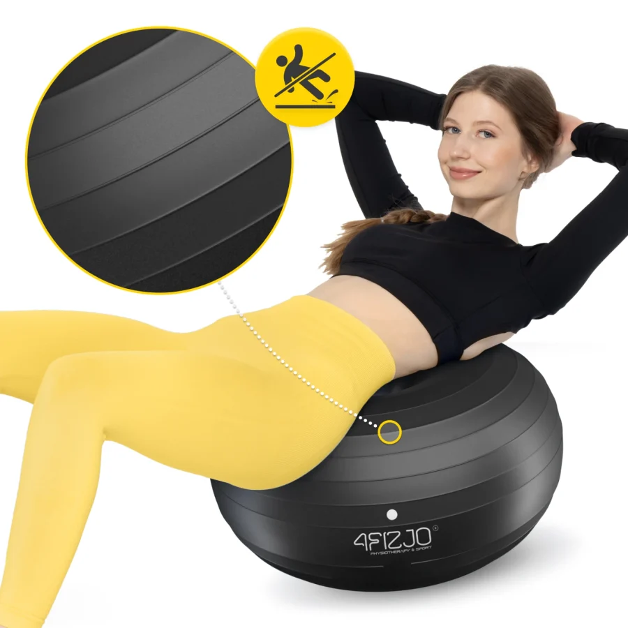 Treningsball Donut Air ball 50 cm – svart – bilde 3 av 8