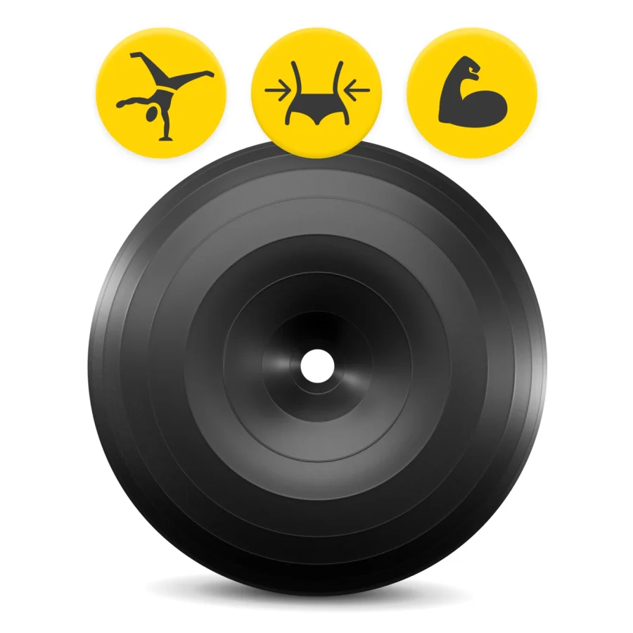 Treningsball Donut Air ball 50 cm – svart – bilde 6 av 8