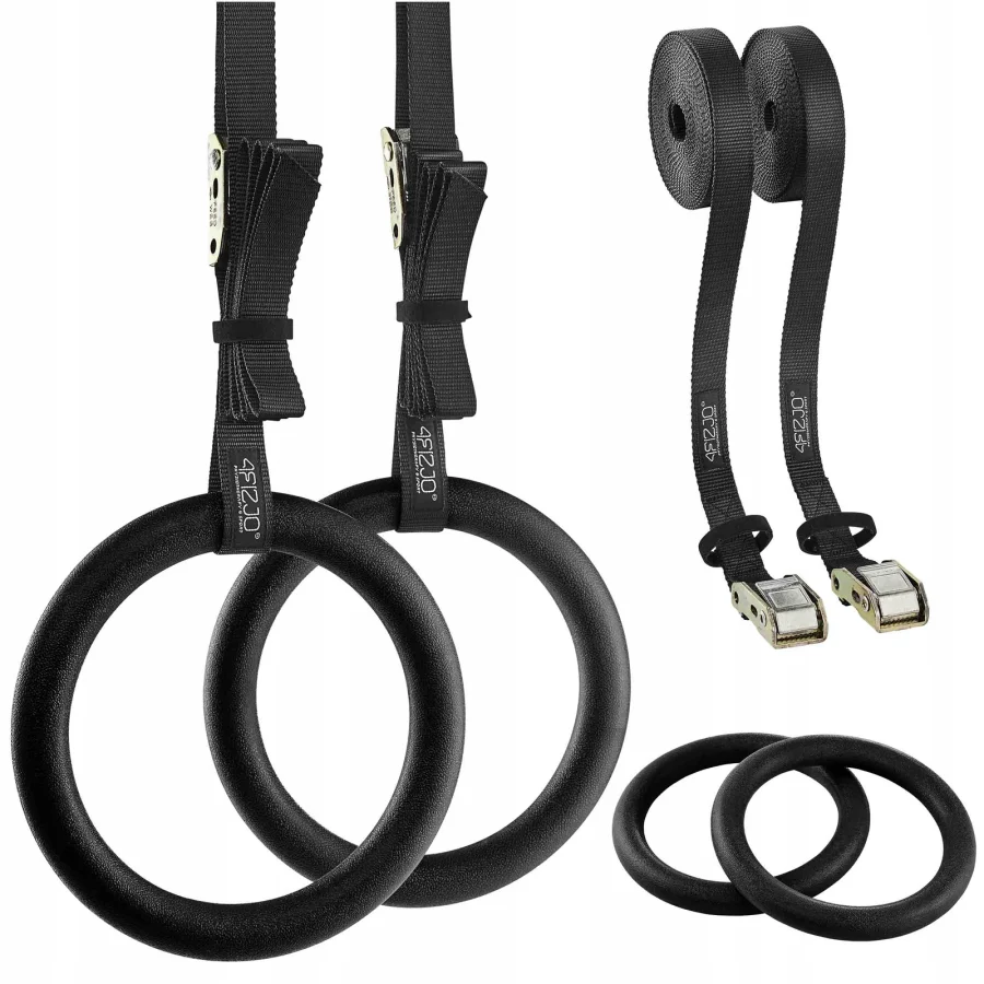 Turnringer i ABS – 2 stk. med justerbare stropper – bilde 1 av 7