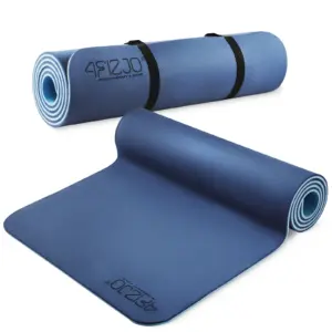 Anti-Skli Tpe Trening Og Yogamatte 1 Cm Marineblå