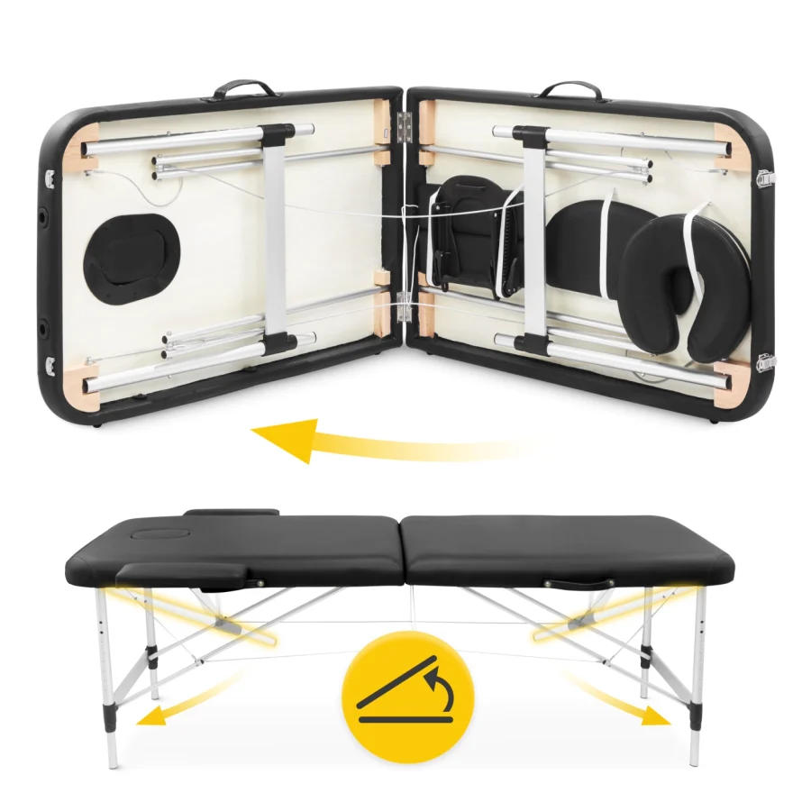 Sammenleggbart massasjebord i aluminium 60 cm – bilde 5 av 8