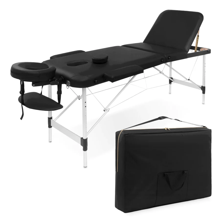 Sammenleggbart massasjebord 60 cm med justerbar bordplate – bilde 1 av 8