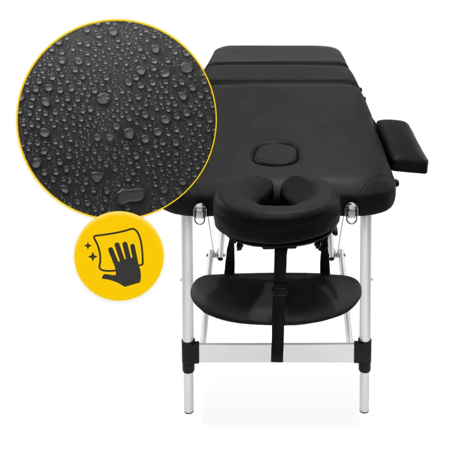 Sammenleggbart massasjebord 60 cm med justerbar bordplate – bilde 6 av 8