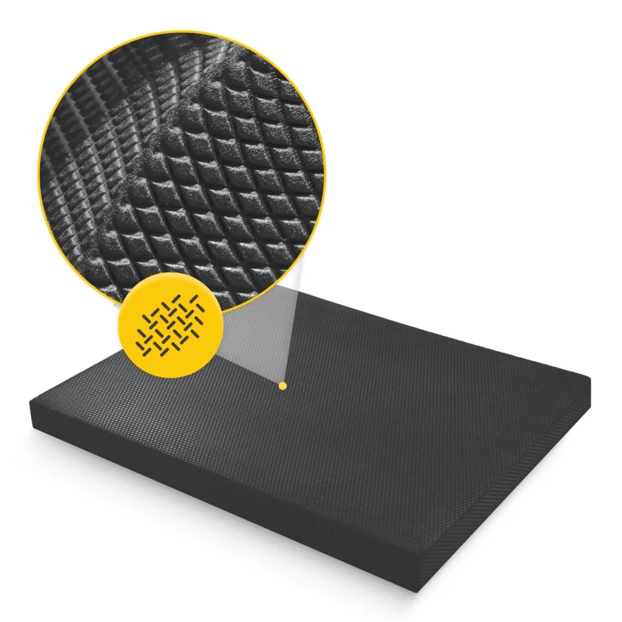 Balansepute Balance Pad 49 × 38,5 × 5,8 cm – svart – bilde 3 av 8