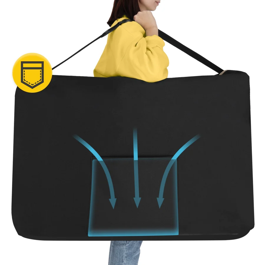 Transporttrekk til massasjebenk – 96 × 72 × 16 cm – bilde 4 av 6
