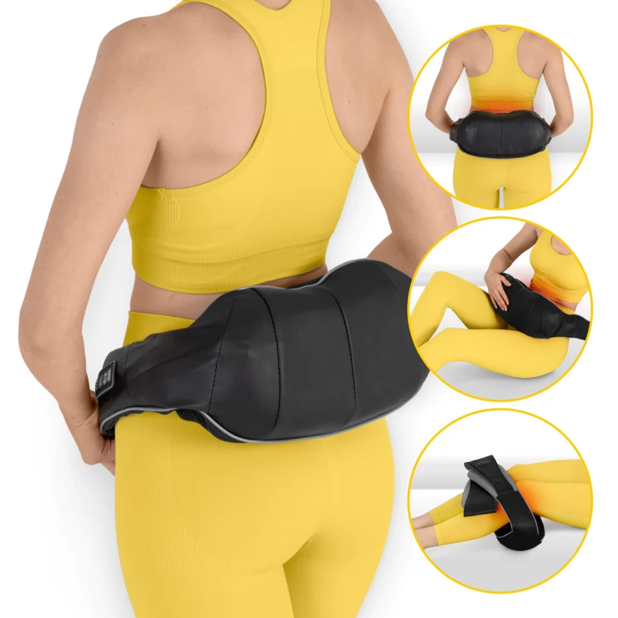 Shiatsu nakkemassasjeapparat PRO+ – med varme, grå – bilde 7 av 8
