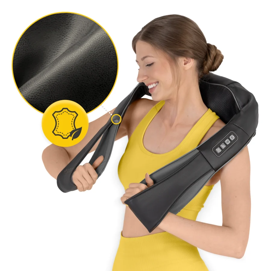 Shiatsu nakkemassasjeapparat PRO+ – med varme, grå – bilde 8 av 8