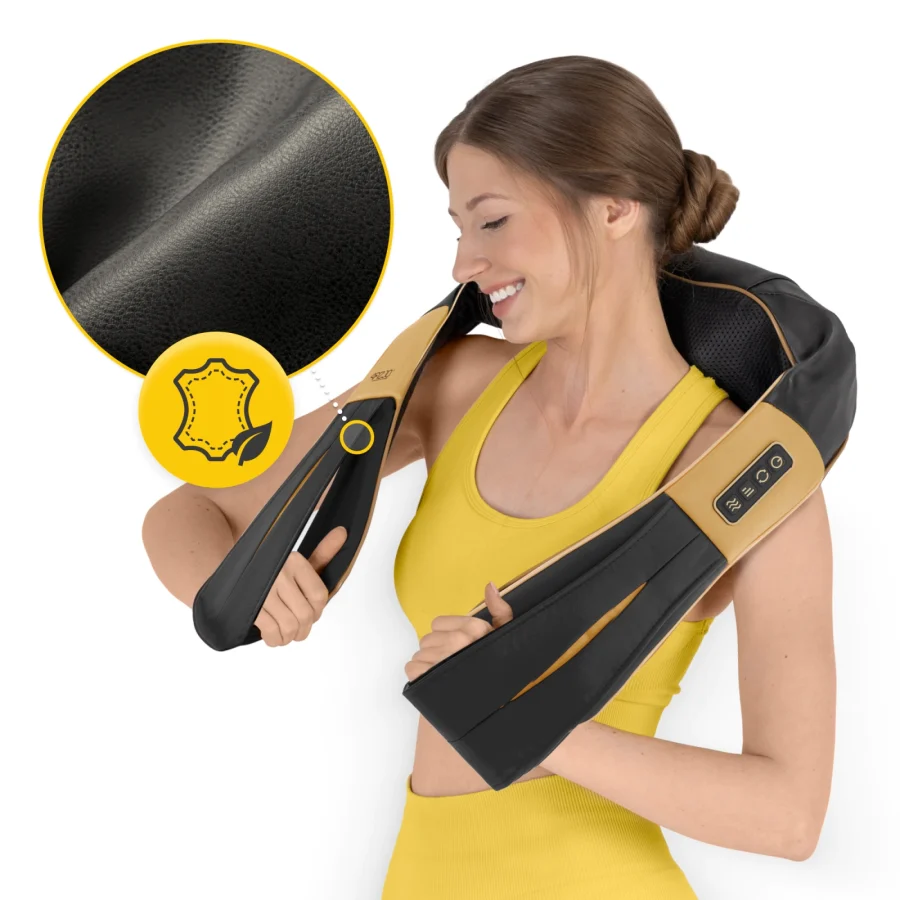 Shiatsu nakkemassasjeapparat ULTRA+ – trådløs, gull – bilde 8 av 8