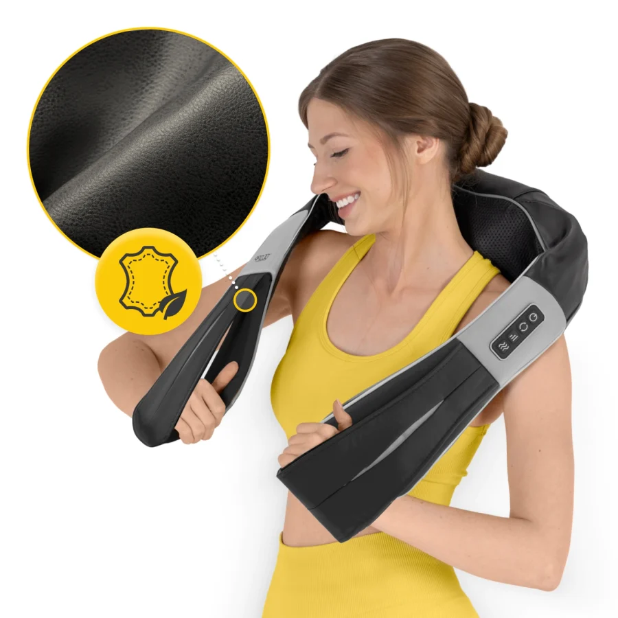 Shiatsu nakkemassasjeapparat ULTRA+ – trådløs, grå – bilde 8 av 8