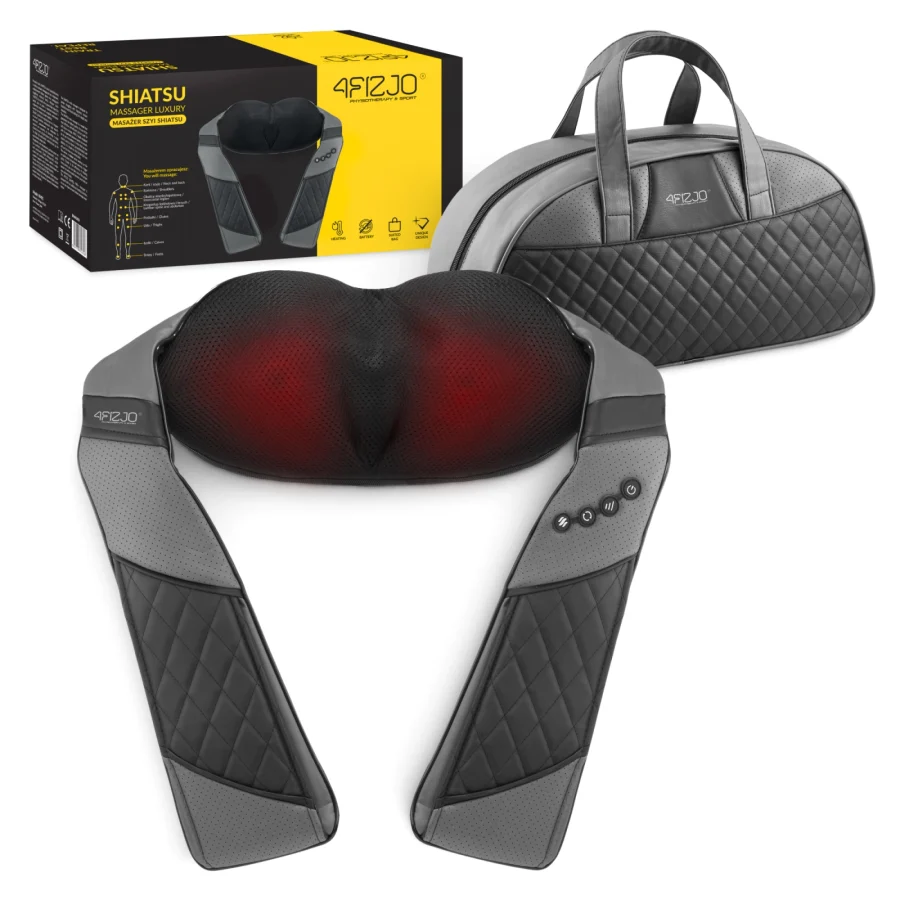 Shiatsu nakkemassasjeapparat LUXURY+ – trådløs – bilde 1 av 8