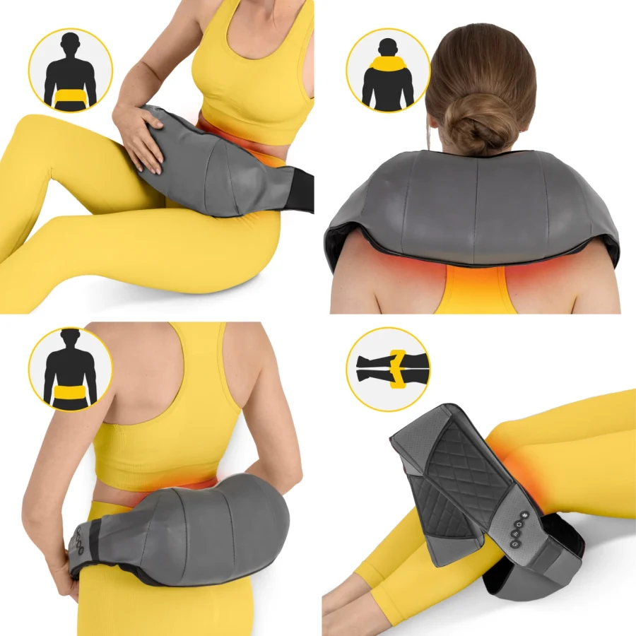 Shiatsu nakkemassasjeapparat LUXURY+ – trådløs – bilde 4 av 8
