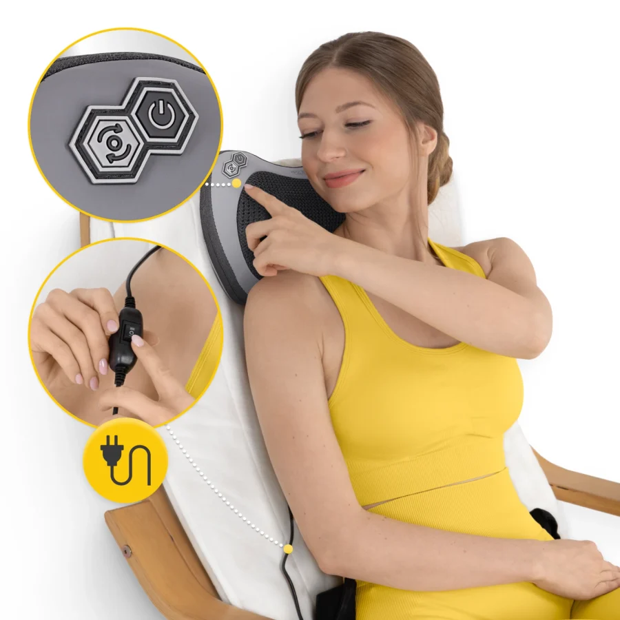 Shiatsu massasjepute PRO+ – med varme – bilde 7 av 8