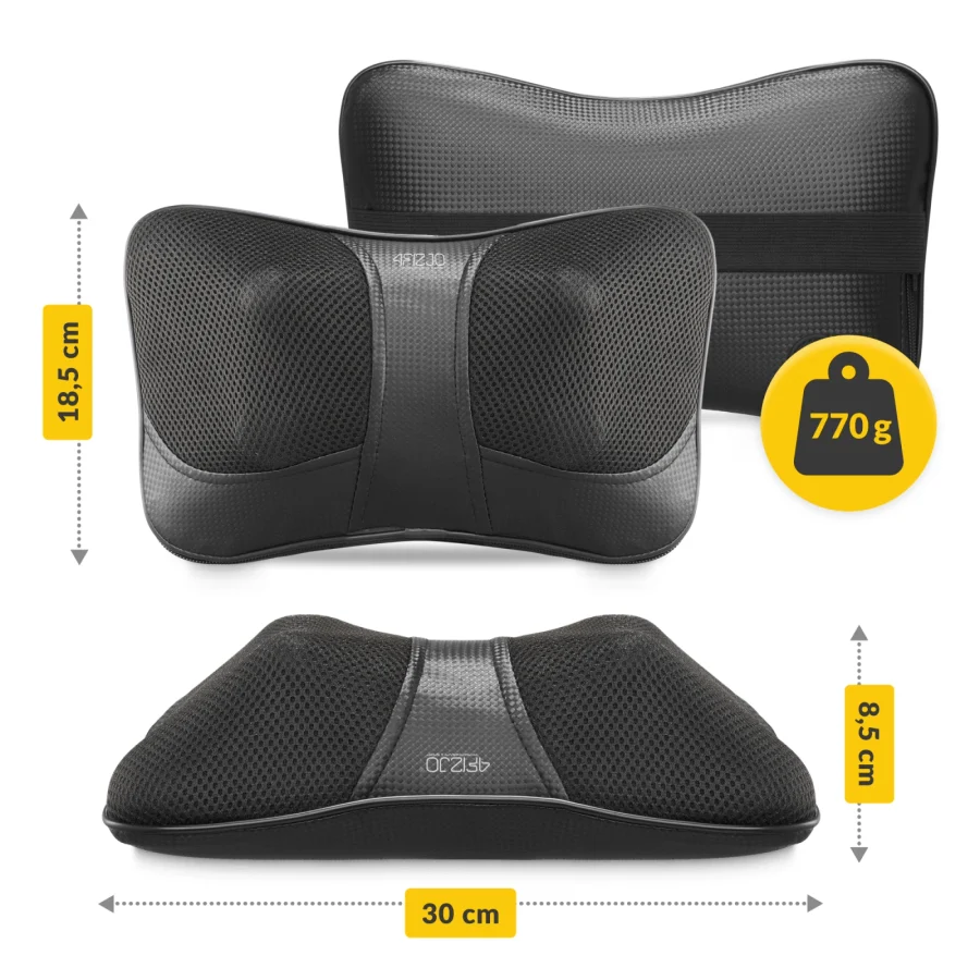 Shiatsu massasjepute ULTRA+ grå – bilde 2 av 8
