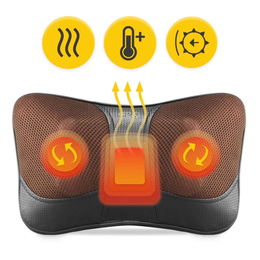 Shiatsu massasjepute ULTRA+ brun – bilde 6 av 8