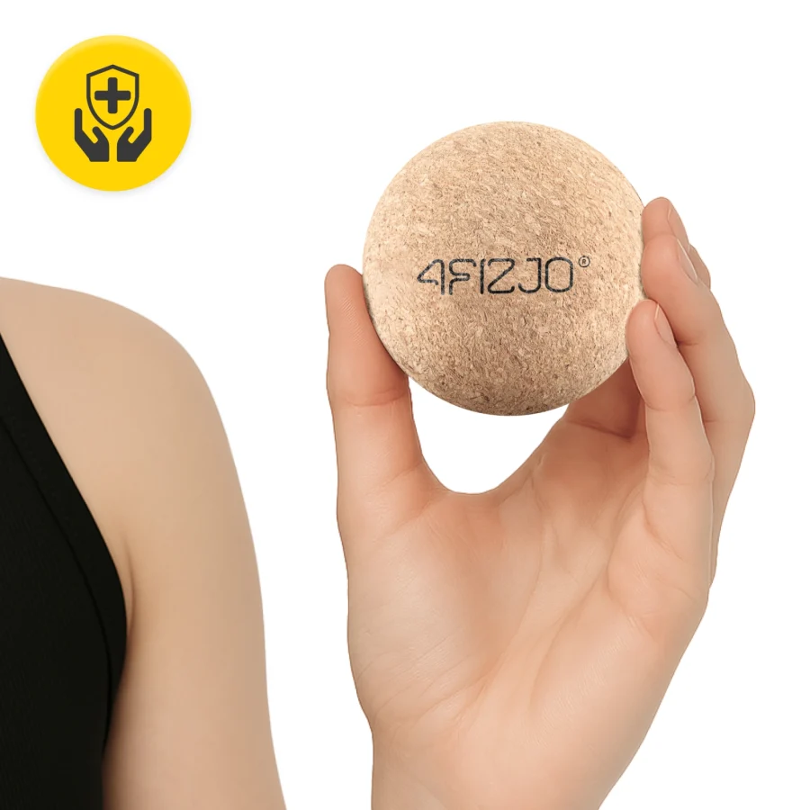 Massasjeball av kork 65 cm – bilde 2 av 7