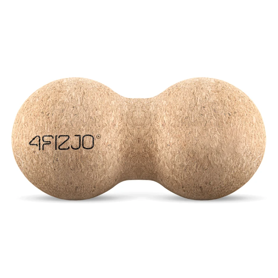 Dobbel massasjeball i naturkork – 13 × 6,5 cm – bilde 1 av 7