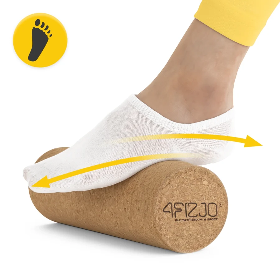 Massasjerulle i naturkork 30 cm – glatt – bilde 2 av 7