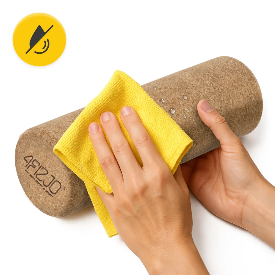 Massasjerulle i naturkork 30 cm – glatt – bilde 6 av 7